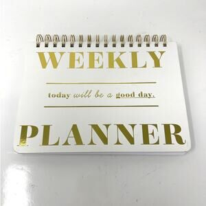 Weekly Planner Hardover Blank Book